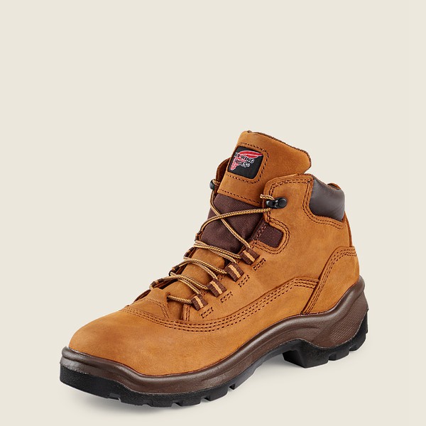 Red Wing Womens Flexbond - 5-inch Waterproof Safety Toe - Work Boots Brown - 7506WDKFQ